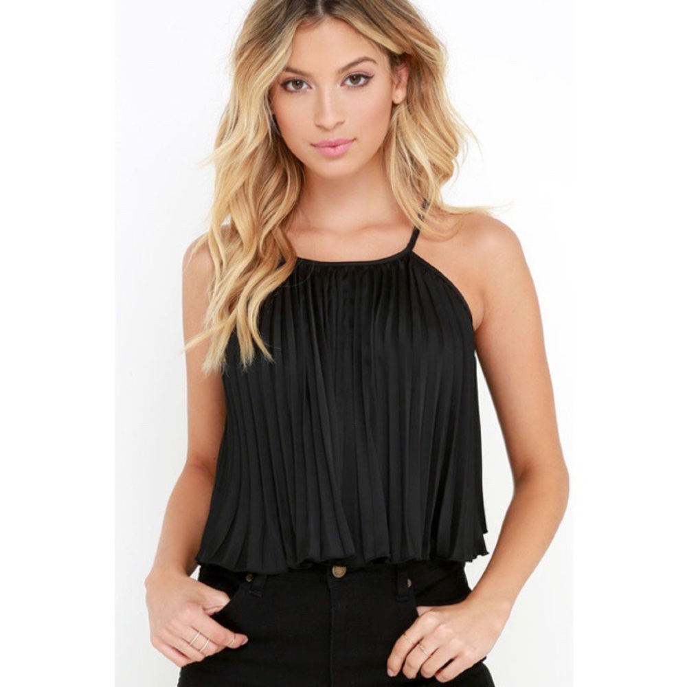 Pleated Crop Top